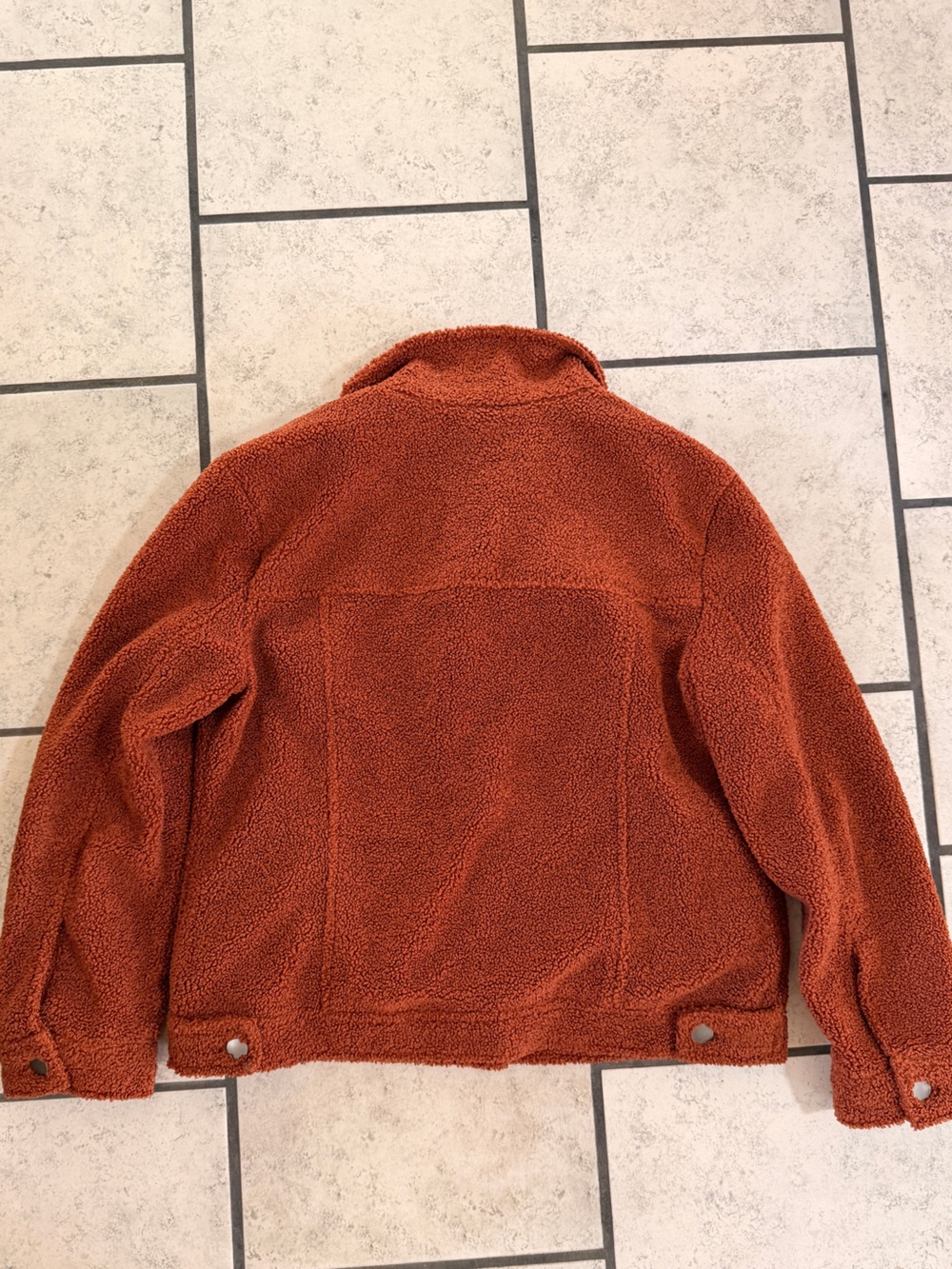 BP Rust Sherpa Button-Front Jacket - Picture 2 of 4
